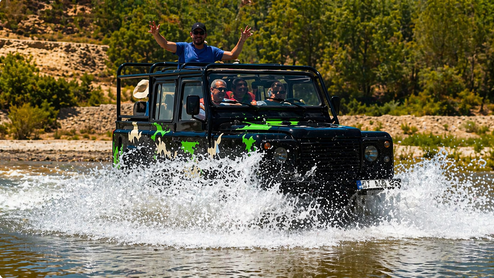 5-in-1 Rafting + Buggy + Zipline + Canyon + Jeep Safari Tour