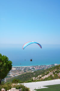 Paragliding over Alanya